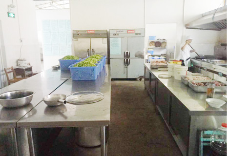 青白江人和學校食堂廚房設備現場使用圖片